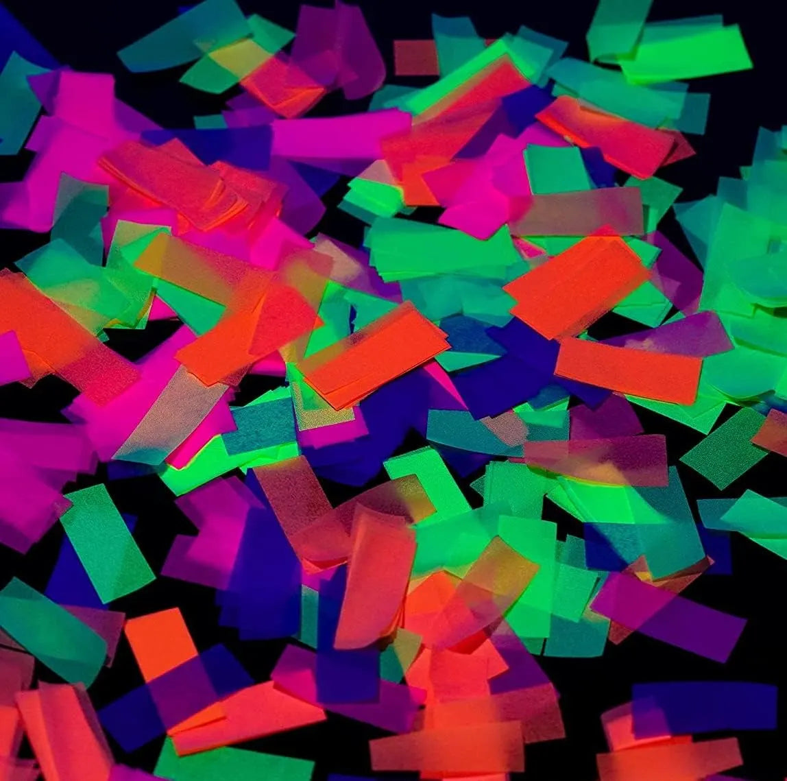 20000 Pieces Glow King Blacklight Reactive Paper Confetti