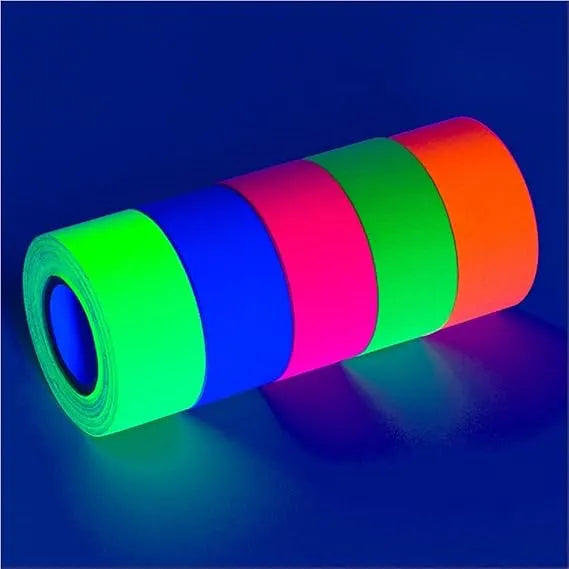 Glow King Blacklight Reactive Glow Tape - Narrow Tape – 0.25 in x 30 ft