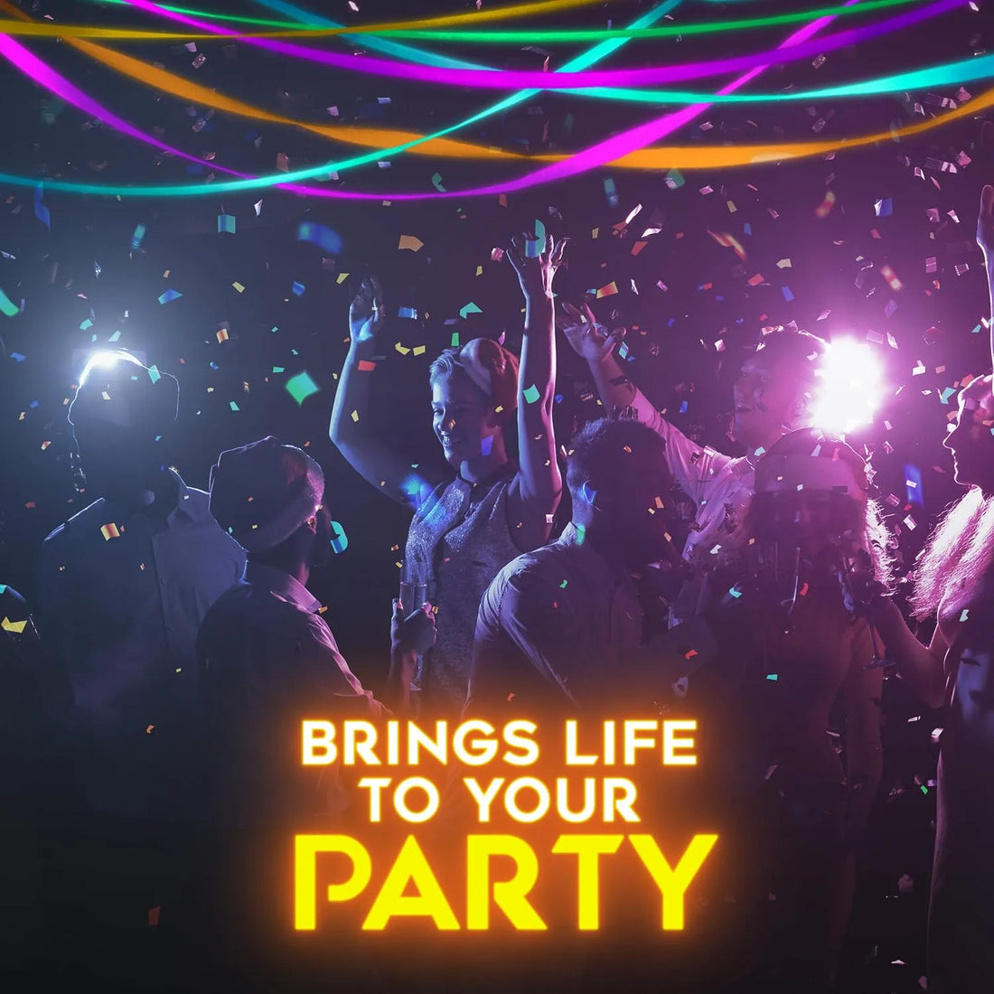 Glow King Black Light Streamers | 8 Pack of 100ft Fluorescent Rolls