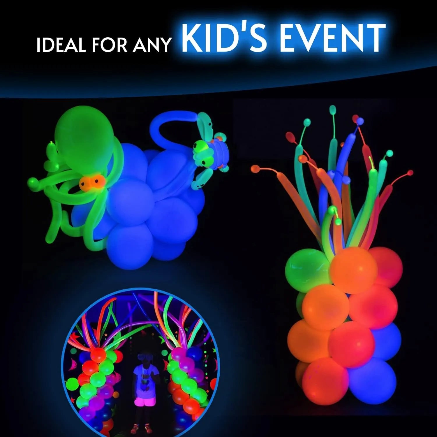 Glow King Neon Tying Balloons