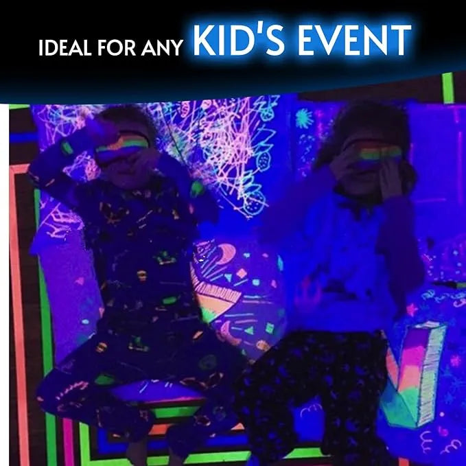 Glow King Blacklight Reactive Glow Tape - Narrow Tape – 0.25 in x 30 ft